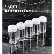 5'li Baharatlık Seti, Şık ve Pratik Baharat Saklama Çözümü