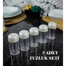 Renkli 5'li Tuzluk ve Baharatlık Seti, Şık ve Kullanışlı Tasarım