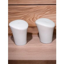 Şık 2'li Porselen Tuzluk Seti, Ev ve Mutfak Dekoru Için Ideal