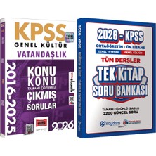 Yargı Yayınevi 2026 Kpss Vatandaşlık 2016-2026 Konu Konu Çıkmış Sorular - Ortaöğretim Ön Lisans Tek Kitap Soru