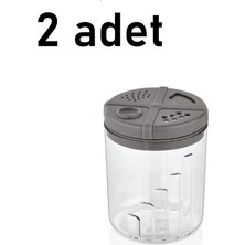 2'li Tuzluk Biberlik Baharatlık, 300 Ml, 3 Kademe, Şık ve Kullanışlı