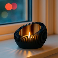 UltraNova Modern Geometrik Tasarımlı Sıcak Atmosferli Mumluk