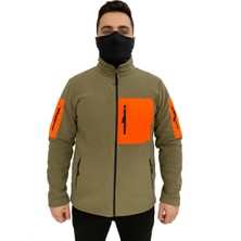 Mysia Outdoor Haki Turuncu Soft Shell Taktik Polar Mont Avcı 7 Cep