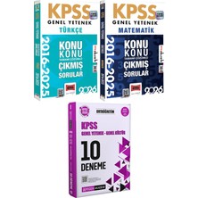 Yargı Yayınevi 2026 Kpss Türkçe Matematik 2016-2026 Konu Konu Çıkmış - 2026 Kpss Ortaöğretim Çözümlü 10 Deneme