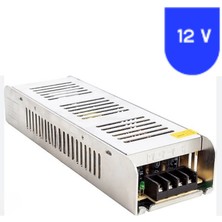 Powerr Led Aydınlatma 12 Volt 16.5 Amper Slim Metal Kasa Trafo