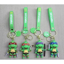 Ninja Kaplumbağalar Silikon Anahtarlık ( Lisinya )