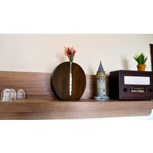 Aef Wood Ahşap Dekoratif Dimidium Circum Yuvarlak Duvar Dekoru