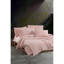 Beğenal Pudra Renkli % 100 Pamuklu Valeria Ultra Soft Washed Çift Kişilik Nevresim Takımı