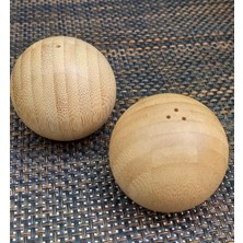 Bambu Tuzluk Biberlik Seti, Şık ve Doğal Mutfak Aksesuarları