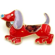 Royaleks Köpek Broş - Kırmızı