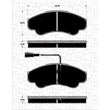 Marelli Ön Fren Balatası Fişli Boxer 02/06 Jumper 02/06 Ducato 02/06 B.Y Tip 1800 Kg 4254.59-77362216-4252.44-4252.45