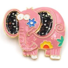 Royaleks Fil Broş - Pembe