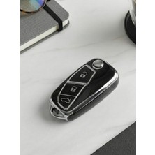 Lanitra Fiat Peugeot Citroen Fiorino Linea Ducato Boxer Jumper Punto Doblo Panda Nano Anahtar Kılıfı Siyah