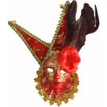 3E Grup Rönesans Tüylü Parti Maskesi