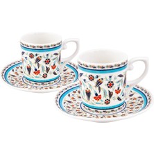 Şık 6 Kişilik Kahve Fincan Takımı, 80 Ml, Zarif ve Dayanıklı Tasarım