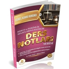 Savaş Yayınevi 2026 Hmgs Hakimlik Hukal Genel Kamu Hukuku Ders Notları