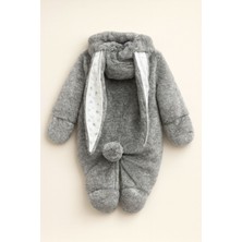 NerKids Erkek Bebek Peluş Tavşanlı Tulum