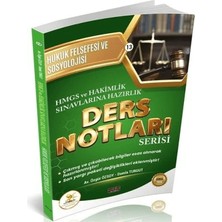 Savaş Yayınevi 2026 Hmgs Hakimlik Hukal Hukuk Felsefesi ve Sosyolojisi Ders Notları