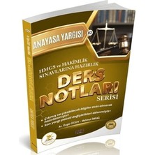 Savaş Yayınevi 2026 Hmgs Hakimlik Hukal Anayasa Yargısı Ders Notları