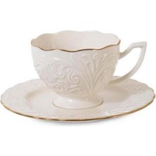 Ipek Yaldızlı Bone Porselen Çay Takımı ROSEN-200, Şık ve Zarif Tasarım