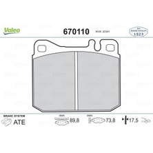 Valeo Fren Balatası On Mercedes W123 C123 W126 C126 R107 A0014209920
