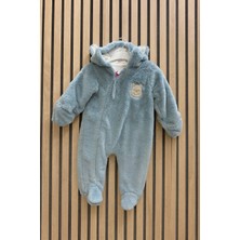 NerKids Erkek Çocuk Ayıcık Nakışlı Tulum