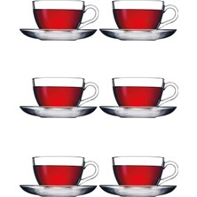 6'lı Büyük Fincan Set, Çay Kahve Bardakları, 238 Ml, 12 Parça, 6 Kişilik