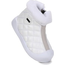 Kiko Kids Biser Fermuarlı Termo Taban Kız Bebek Bot Ayakkabı