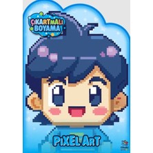 E-Woman Pixel Art Zamanı - Çıkartmalı Boyama Kitabı
