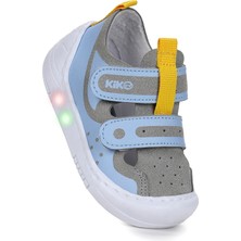 Kiko Kids Nera Cırtlı Işıklı Erkek Bebek Yürüyüş Spor Ayakkabı