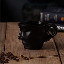 Şık ve Modern 260 ml Seramik Kahve Kupası, Estetik Yüz Tasarımı