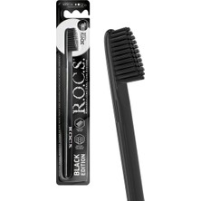 Asfstore Rocs Black Edition Diş Fırçası Yüksek Kalitede Fiber ve Özel Dokulu Kıllar ile