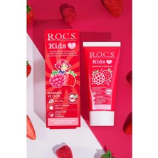 Asfstore Rocs Kids 4-7 Yaş Ahududu&Çilek Diş Macunu 35 ml Doğal İçeriklerle Diş Eti Bakımını Sağlar