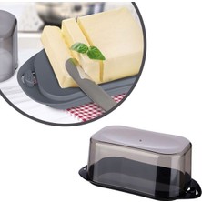 Just Cheap Store Kilitli Plastik Kapaklı Kahvaltılık Tereyağlık Peynirlik Erzak Saklama Kabı AP-9428 (4741)