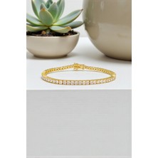 Stella Fortis Zirkon Taşlı Altın Kaplama Suyolu Bileklik – Altın Kaplama, Maksimum Işıltı | SF Signature Serisi