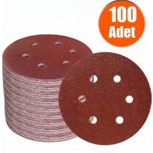 Başaranlar 125MM. 120 Kum 8 Delikli Cırt Zımpara Nk 100 Adet