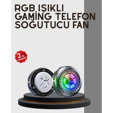 Bosel Rgb  Telefon Fanı Sessiz Soğutucu Tüm Akıllı Telefonlara Uygun