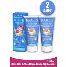 Asfstore Rocs Kids 3-7 Yaş Meyve Külahı Diş Macunu 35 ml 2 Adet