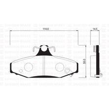 Ön Balata A6 2.7t Quattro 97-05 Arka Balata Disk Ssangyong Musso 95> Korando 02> 4841305000-48413050A0-WVA23242