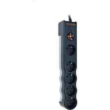Tunçmatik TSK6136 Powersurge Akım Koruyucu 1050 Joule 5'li Siyah Prizli Güç Koruma