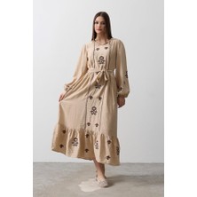 Kendim Fashion Elbise - Taş