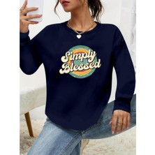 Kendim Fashion Kadın Uzun Kollu Bisiklet Yaka Viskon Iki Iplik Bluz