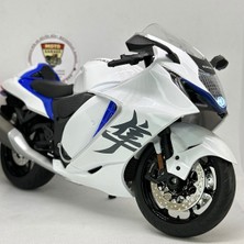 MotoGarage Suzuki Hayabusa Gsx R1300 1:9 Diecast – Premium Işıklı Model Motosiklet
