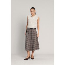 Nisan Triko Cep Detaylı Triko Yelek