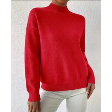 Moderie Butik Kadın Uzun Kollu Balıkçı Yaka Triko Bluz