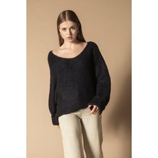 Nisan Triko Kolları Katlamalı Triko Kazak