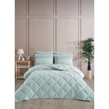 Bella Home Çift Kişilik Jakarlı Uyku Seti - Wellsoft Yorgan - 4 Parça - Pvc Orijinal Çantalı