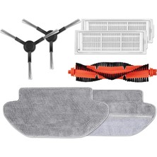 Robotcum Xiaomi Mi Robot Vacuum Mop Pro (Model KOD:STYTJO2YM) Uyumlu Hepa Filtre,fırça Yenileme Seti