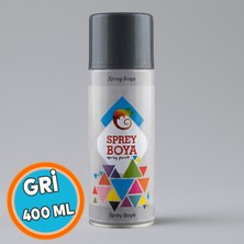 Nzb Sprey Boya Gri 400 ml Metal Ahşap Beton Yüzeylere Uygun Hobi Dekoratif Amaçlı Sprey Boya