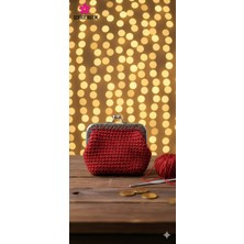 Şerice El Örgüsü Simli Burslu Cüzdan (Ürün Ölçüsü Açıklamadadır)